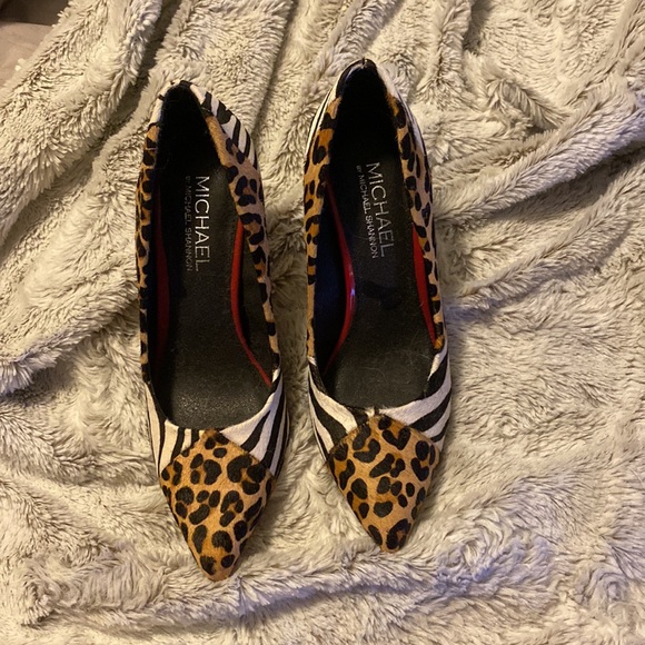 Michael Shannon Leopard Zebra Heels - Picture 3 of 4